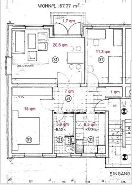 Foto - 3-Zimmer-Wohnung mit Südbalkon, Bad mit Fenster - Bremen-Osterhoz