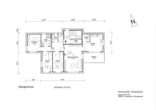Foto - Etagenwohnung zur Miete in Preußisch Oldendorf