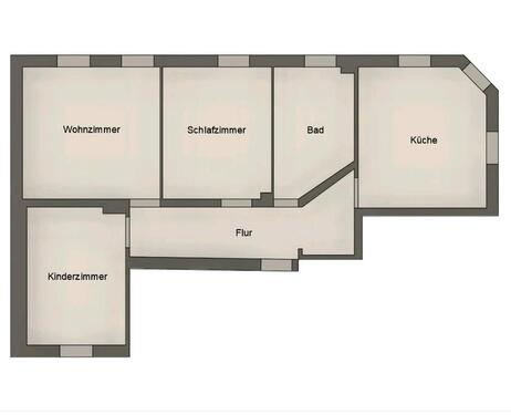 Foto - Erstbezug nach Kernsanierung - hochwertige 3-Raumwohnung