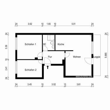 Foto - Etagenwohnung zur Miete in Jena