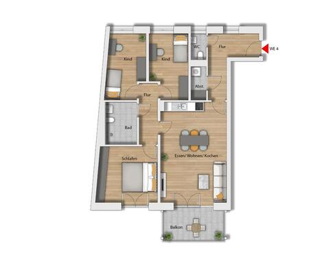 Foto - 4 Zimmer Etagenwohnung in Duisburg