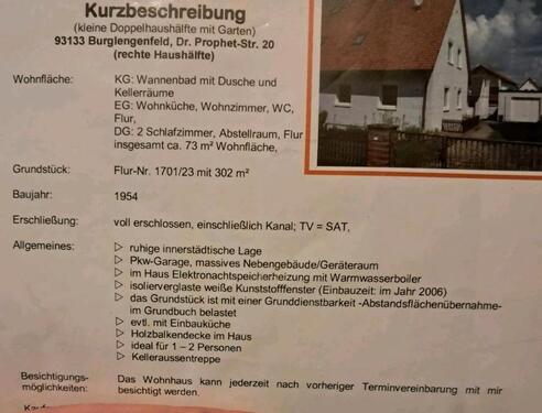 Foto - 3 Zimmer Doppelhaushälfte zum Kaufen in Straubing