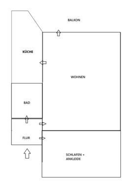 Foto - 2 Zimmer Etagenwohnung zur Miete in Rodewisch