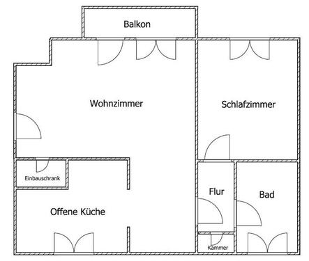 Foto - 2 Zimmer Etagenwohnung zur Miete in Düsseldorf