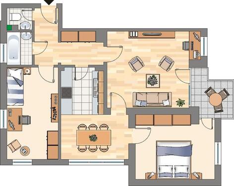 Foto - 3 Zimmer Etagenwohnung zur Miete in Dortmund