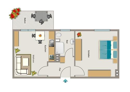 Foto - 1 Zimmer Etagenwohnung zur Miete in Dortmund