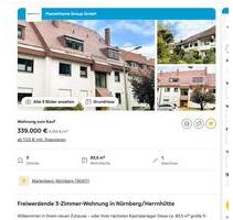 Von privat 3 Zimmer Eigentumswohnung - Nürnberg Gärten hinter der Veste