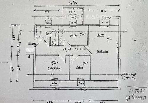 Foto - Dachgeschosswohnung - Vöhrum - 69m² - mit kleinem Balkon