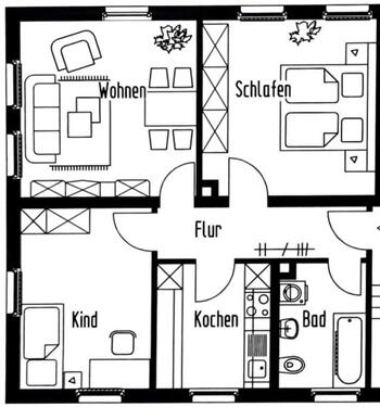 Foto - 3 Zimmer Erdgeschoßwohnung zur Miete in Ochsenfurt