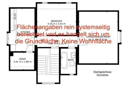 Foto - 2 Zimmer Dachgeschoßwohnung zur Miete in Landau an der Isar