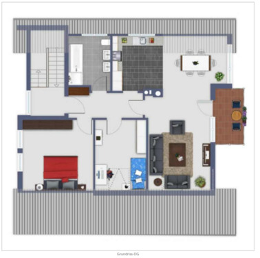 Foto - Helle 3,5-Zimmer Wohnung mit Balkon - Ruhig in Hüttlingen gelegen