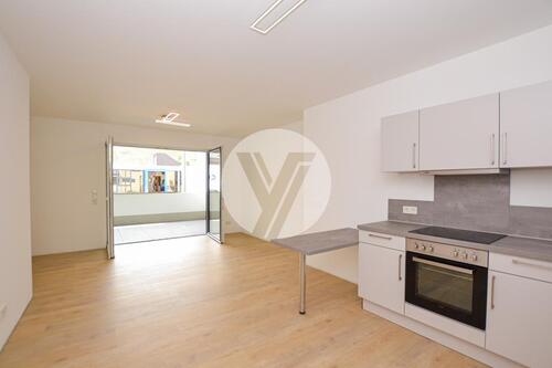 Foto - Moderne, barrierefreie und attraktive Neubauwohnung mit sep. Eingang, 2 Zimmer und Loggia - frei ab 01.06.