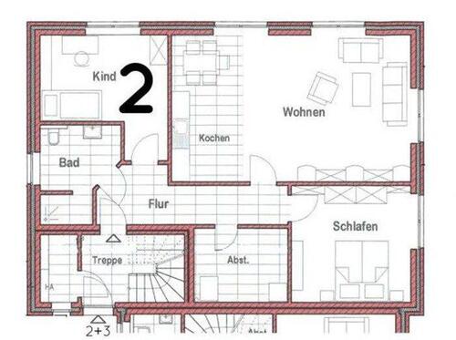 Foto - 3 Zimmer Erdgeschoßwohnung in Leer (Ostfriesland)