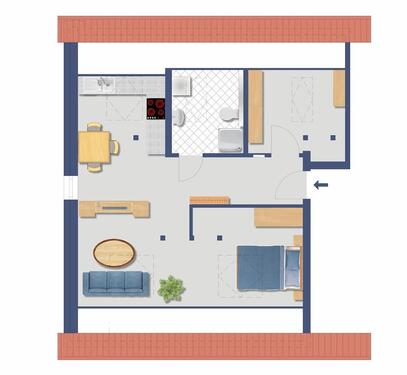 Foto - 2 Zimmer Etagenwohnung in Northeim