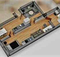 Barrierefreie 2-Zi-Wohnung, saniert, Fußbodenheizung & Solar - Blumberg