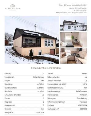 Foto - Ein- bis Zweifamilienhaus - 459.000,00&nbsp;EUR Kaufpreis, ca.&nbsp; 142,00&nbsp;m&sup2;