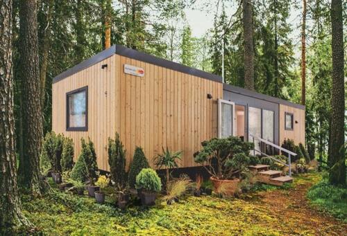 Foto - 40m² großes Tinyhaus Mobilheim Wohnhaus Tinyhouse winterfest isoliert voll ausgestattet