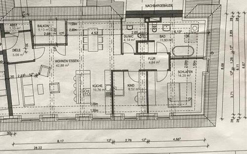 Foto - 3 Zimmer Dachgeschoßwohnung in Ihringen