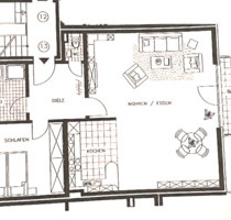 Top Single-Wohnung, 2 Zi. Echtholzparkett, Tiefgaragenstellplatz - Bochum Altenbochum