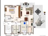 Foto - 2 Zimmer-Wohnung mit großer Terrasse & Balkon (UG, ca. 60 m²)