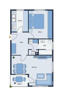 Foto - 2 Zimmer Etagenwohnung zur Miete in Kiel