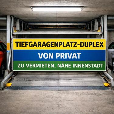Foto - Tiefgaragenplatz Duplex Parker in Innenstadtnähe zu vermieten