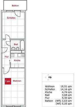 Foto - 2 Zimmer Etagenwohnung zur Miete in Dresden