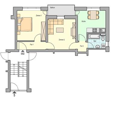 Foto - Etagenwohnung zur Miete in Philippsburg