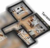 Sofort einziehen: sanierte 2-Zi-Wohnung FBH, Solar & Terrasse - Blumberg