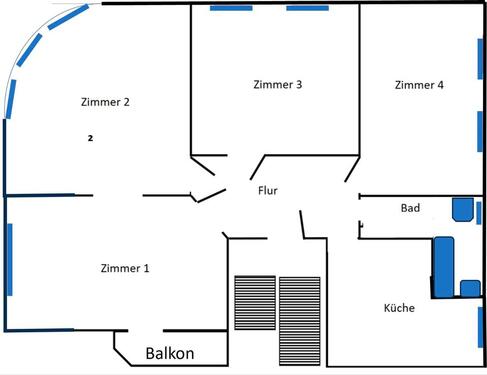 Foto - 4 Zimmer Erdgeschoßwohnung in Spremberg
