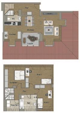 Foto - 4 Zimmer Maisonettenwohnung zum Kaufen in Bensheim