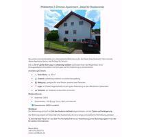 Möbliertes 2-Zimmer-Apartment Ideal für Studierende - Pforzheim Eutingen