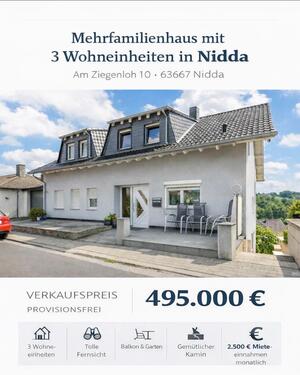 Foto - 10 Zimmer Mehrfamilienhaus, Wohnhaus zum Kaufen in Nidda