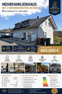 Foto - 10 Zimmer Mehrfamilienhaus, Wohnhaus in Nidda