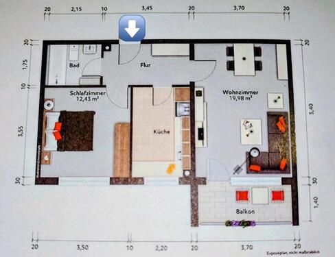 Foto - 2 Zimmer Etagenwohnung zum Kaufen in Lüneburg