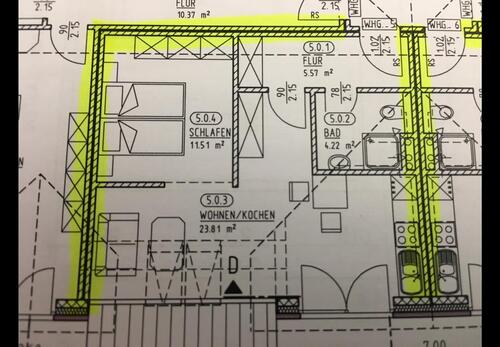 Foto - DG-Whg in Süderholm - 560,00&nbsp;EUR Kaltmiete, ca.&nbsp; 46,00&nbsp;m&sup2;