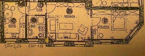 Foto - 2 Zimmer Etagenwohnung zur Miete in Gera