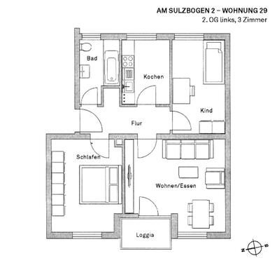 Foto - Etagenwohnung zur Miete in Fürstenfeldbruck