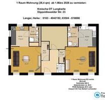 1-Raum Wohnung in kleinem MFH in Lungkwitz - Rabenau 1-Raum Wohnung in kleinem MFH in Lungkwitz - Rabenau