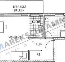 gemütliche und schöne 1-Zimmerwohnung in Prof.-Philippow-Straße 1b in neu gebauter Appartementanlage direkt auf dem Campus - Ilmenau