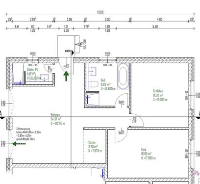 Foto - 3 Zimmer Erdgeschoßwohnung zur Miete in Brieselang