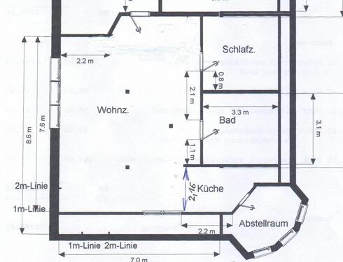 Foto - 2 Zimmer Dachgeschoßwohnung zur Miete in Ruhland