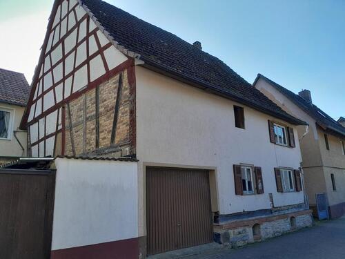 Foto - Fachwerkhaus, Garage, Scheune, Schuppen, ~ kleine Hofreite