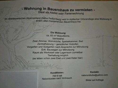 Foto - Etagenwohnung zur Miete in Böbing