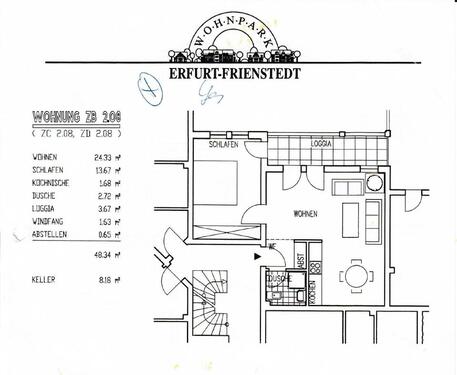 Foto - 2 Zimmer Etagenwohnung in Erfurt