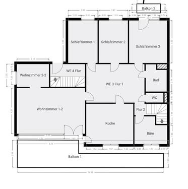 Foto - Große Wohnung in zentraler Lage von Rastede
