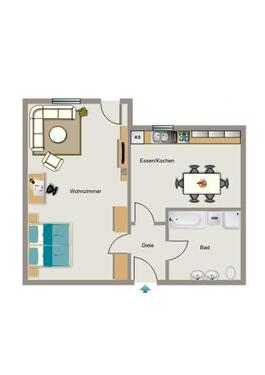 Foto - 2.5 Zimmer Etagenwohnung zur Miete in Dortmund