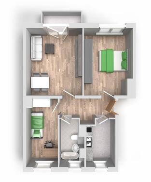 Foto - Etagenwohnung in Halle (Saale) zur Miete