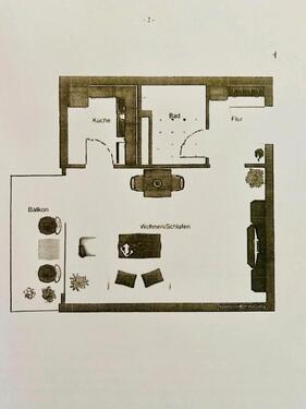 Foto - Für Kapitalanleger 1 ZKB Apartment 35 qm Wohnung mit Balkon