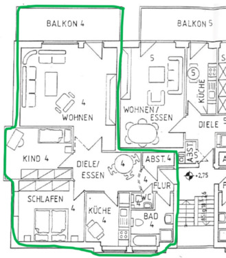 Foto - Etagenwohnung zur Miete in Bad Nenndorf